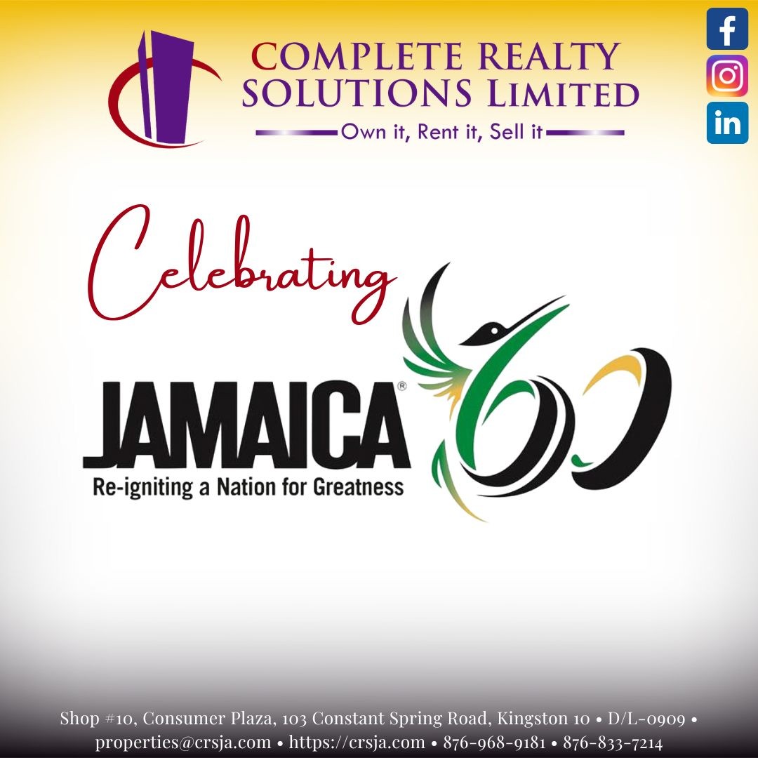 As we celebrate our national independence, take time to also reflect on personal independence.

#crsja #completerealtysolutions #jamaica #lrdja #realtor #adulting #independenceday #Jamaica60